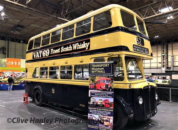 A bus from the Transport Museum at Wythall was also on display.