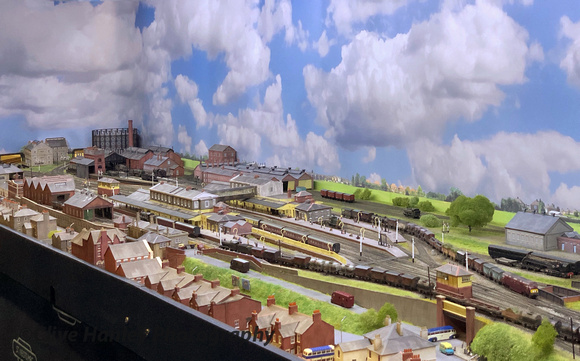 There was a sizable queue to get near this model of Swindon.