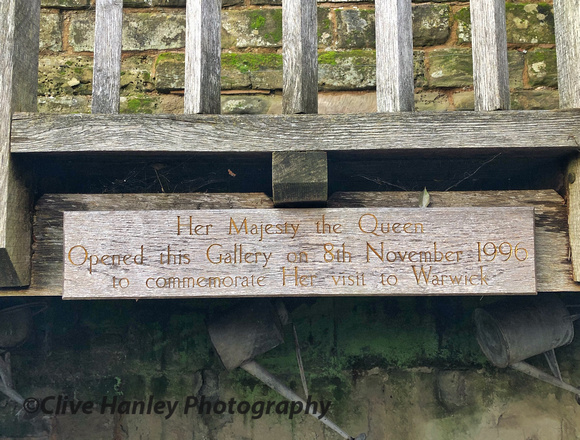 A plaque marks the visit of Queen Elizabeth II in 1996