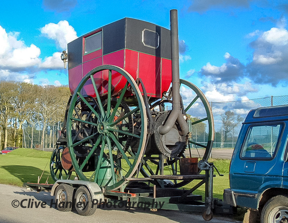 A Richard Trevithick replica steam carriage