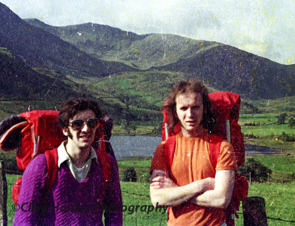 My brother Peter & I in Little Langdale 1974