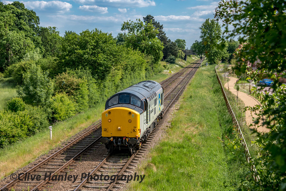 Later 37714 appeared again on its final run back to Loughborough.