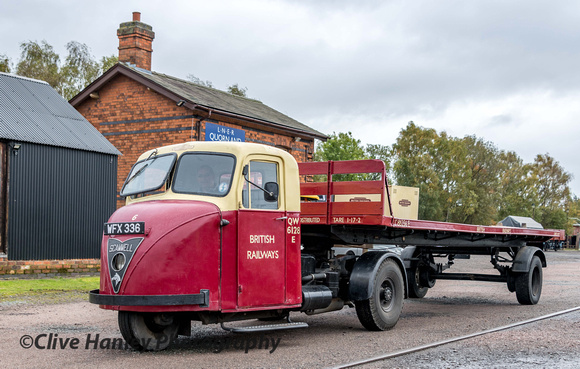 With the trailer now empty the Scammell could be given a run around the yard.