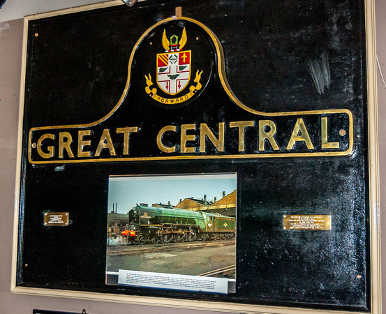 The nameplate from A1 60156 Great Central