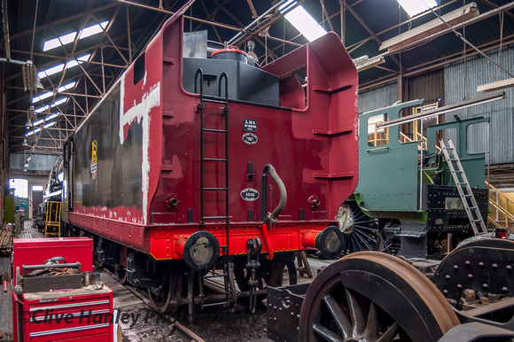 The tender fairings have been fitted to the restreamlining of 46229 Duchess of Hamilton