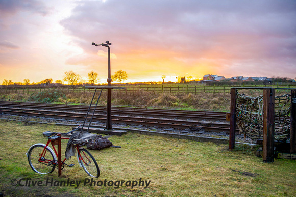 TPO - Sunset and the postmans bike.