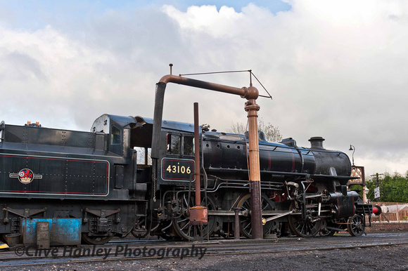 43106 at Bridgnorth shed. How long before the water column needs the fire lit to avoid it freezing.