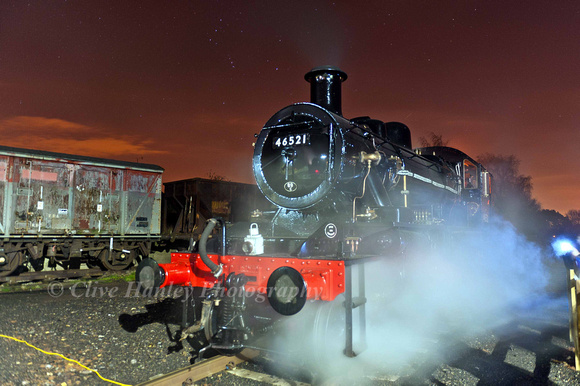 With Orions belt visible in the sky 46521 stands on display at Quorn.