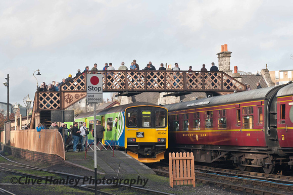 Our train stands at Bridgnorth