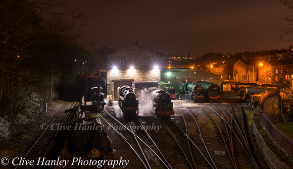 Thanks to Neil for the lift back to Haworth I captured a quick shot of the shed over the bridge.