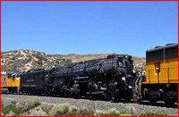 9 May 2014. Union Pacific's "Big Boy" no 4014 has arrived at Cheyenne Depot
