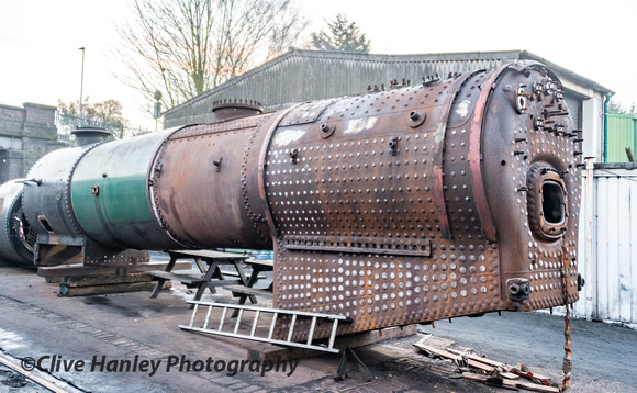 The boiler from King Arthur Class no 30777 Sir Lamiel