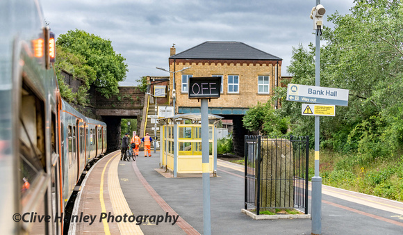A quick grab shot at Bank Hall station - original home of the steam shed.