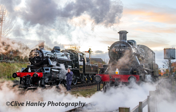 Standard 2 no 78018 shares its heritage with Ivatt 2 no 46521