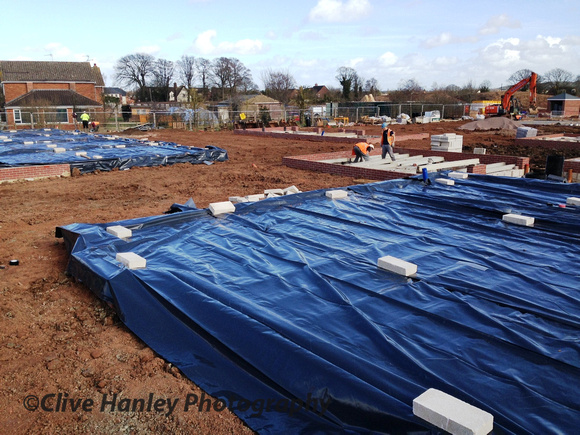 25 February 2014. Rapid progress on installation of foundations.
