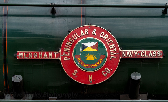 Nameplate from 35006 Peninsular & Oriental Steam Navigation Company.