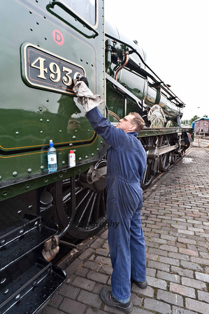 Andy Beale polishes the number on 4936