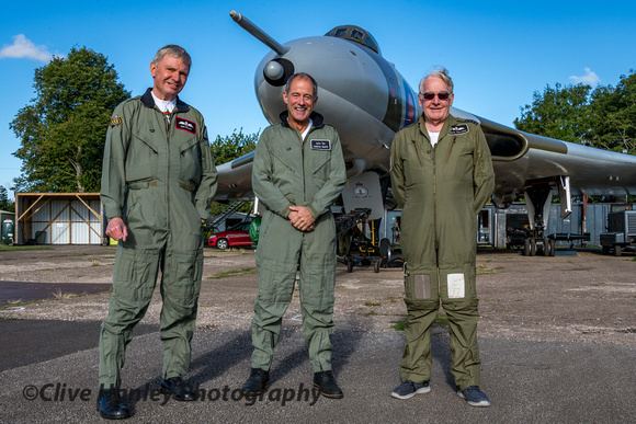 Flight crew - Wing Commander Mike Pollitt (ret'd), ex Concorde pilot John Tye and  Keith Walters