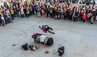 9 November 2014. Trafalgar Square street entertainment.