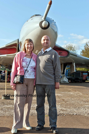 Former Vulcan pilot Sqn Ldr Joe Marsden & his wife, Pam.