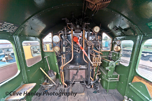 On the footplate of Kinlet Hall