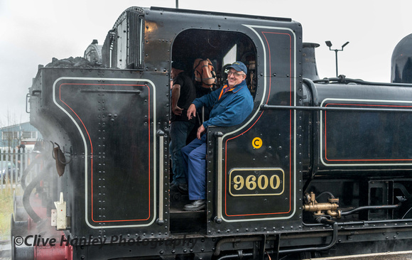 On board the footplate of 9600 was Traction Inspector Andy Taylor.