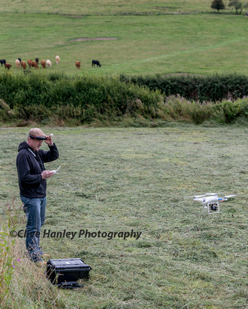 This chap was practising flying his quad copter.