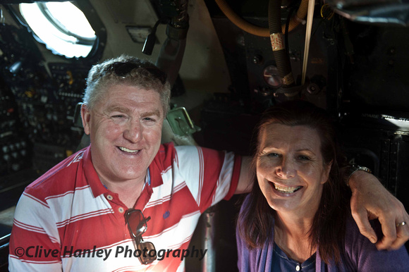 Visitors in the cockpit of XM655.