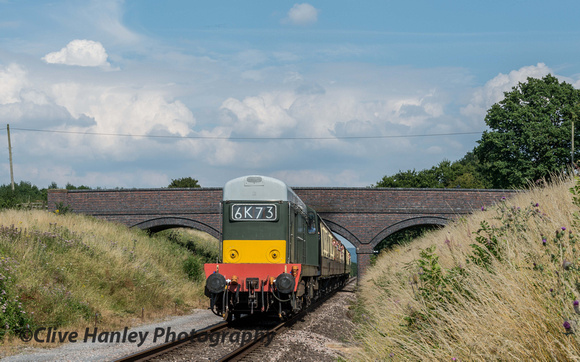 Class 20 no D8137 passes Dixton bridge