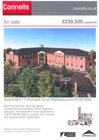 2 bed apartment - £239,500. But don't forget the service charge!