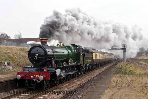 Vintage Trains "Valentine's Express" storms away from Tyseley at Small Heath on Sunday