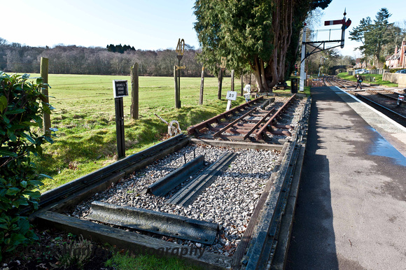 A display of Brunel's 7' broad gauge track