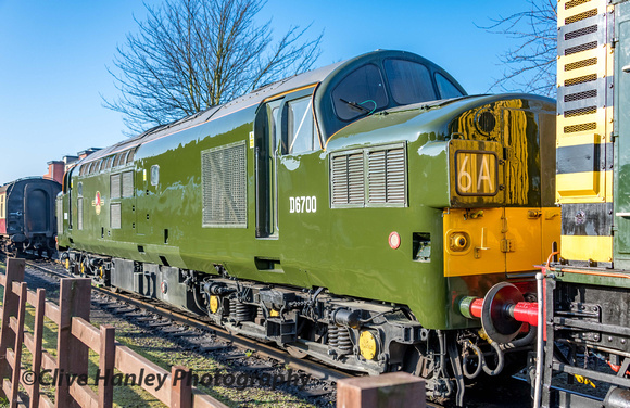 On display at the station was the latest acquisition from the NRM Class 37 no D6700