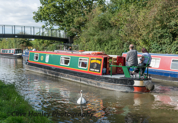 A walk along the Grand Union canal always provides an opportunity of a photo of the canal narrowboats.