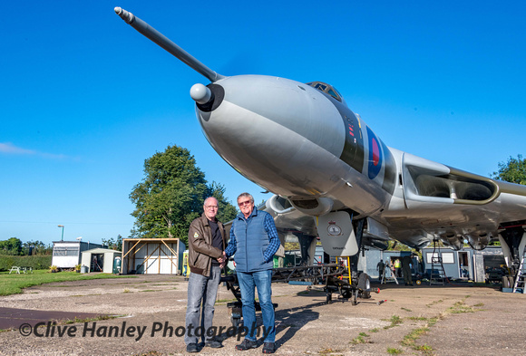 Two guests today were former RAF Harrier pilots.