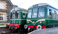 26 February 2022. Railcars on the Llangollen Railway