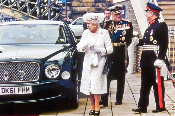 The Queen arrives