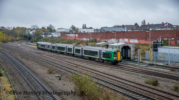 A 172 unit arrives at Tyseley from the North Warwickshire line.