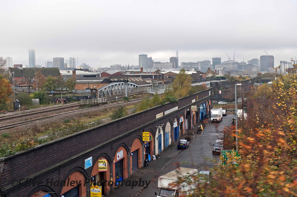 The width of the trackbed can be seen in this shot of the mainline towards Snow Hill.