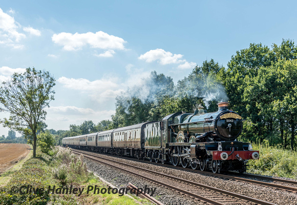 5043 Earl of Mount Edgcumbe running between Wilmcote station and Bearley Junction
