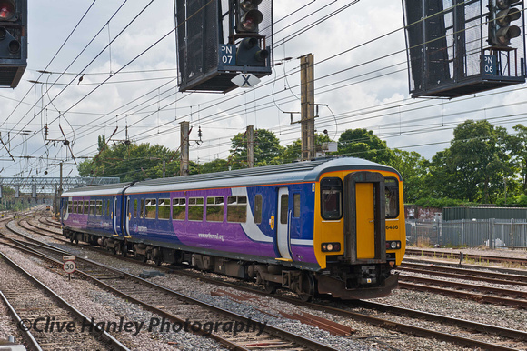 156486 with 2N99 service from Manchester Victoria to Blackpool North.