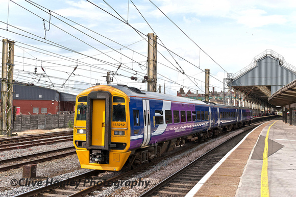 Service 1B27 from Blackpool North to York departs from platform 2