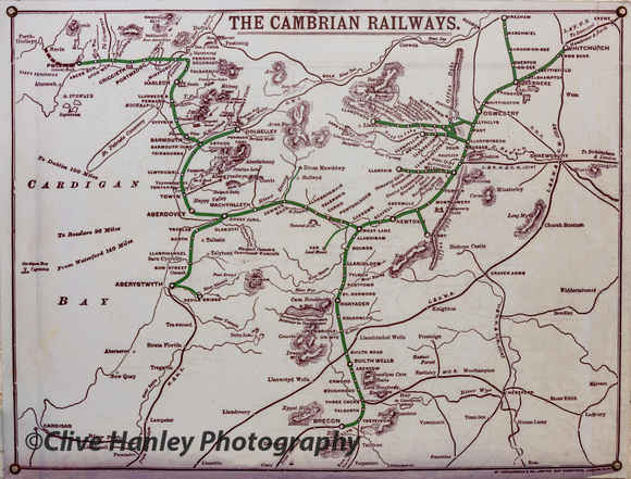 The Cambrian Railways empire was virtually wiped out in the Beeching cuts.