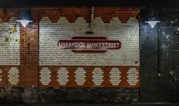Liverpool James Street features original wall tiles.