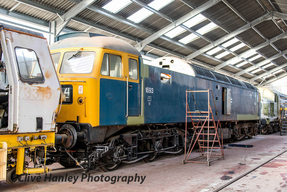 Inside the new works building was Class 47 no 1693