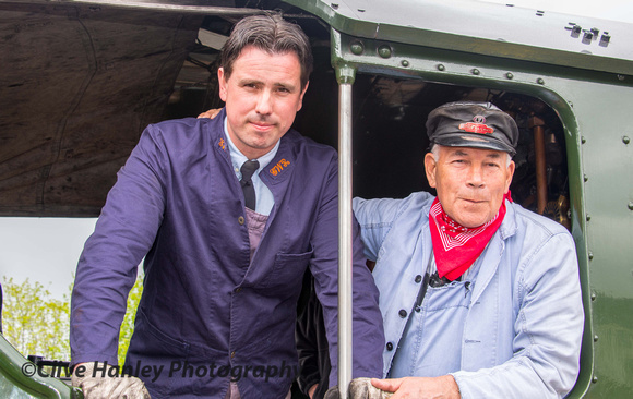 A portrait of the crew with Alastair Meanley (Fireman) and ray Churchill (Driver)