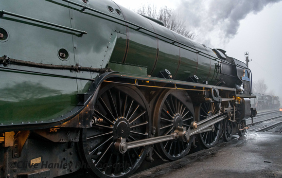 A1 Pacific no 60163 Tornado was being prepared for action.