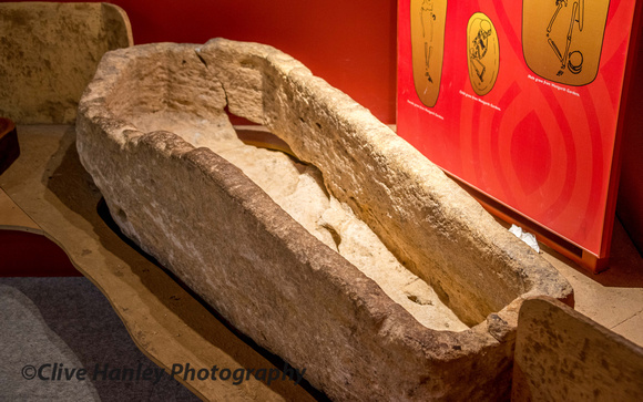 Another item in the small museum was this stone coffin.
