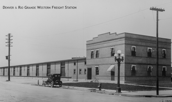 A photo of the freight station from 1924.