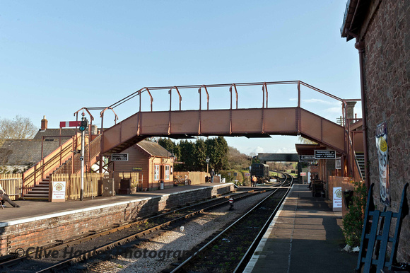 Finally the footbridge has been installed at Williton. Well done.